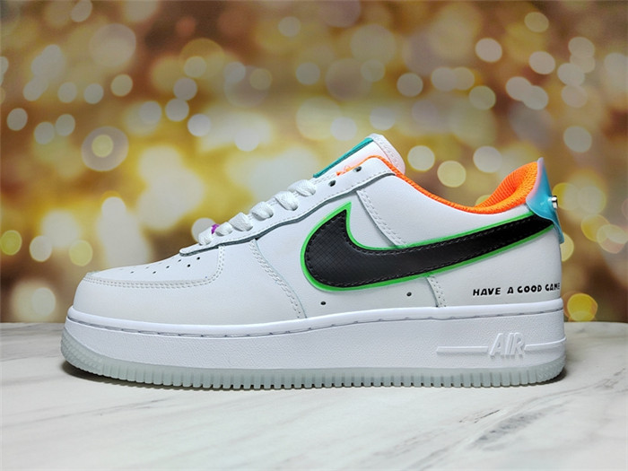 Men's Air Force 1 Low White/Orange Shoes 0265 Men's Air Force 1 Low White/Orange Shoes 0265